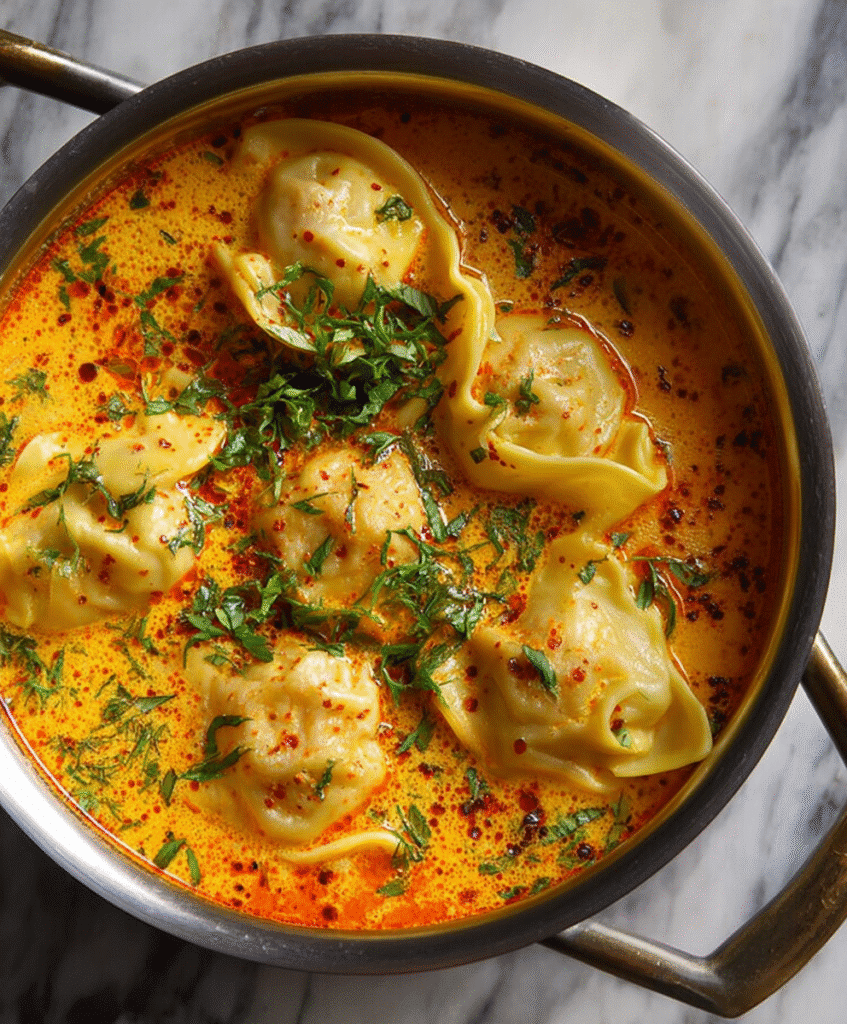 Quick Coconut Curry Soup with Dumplings