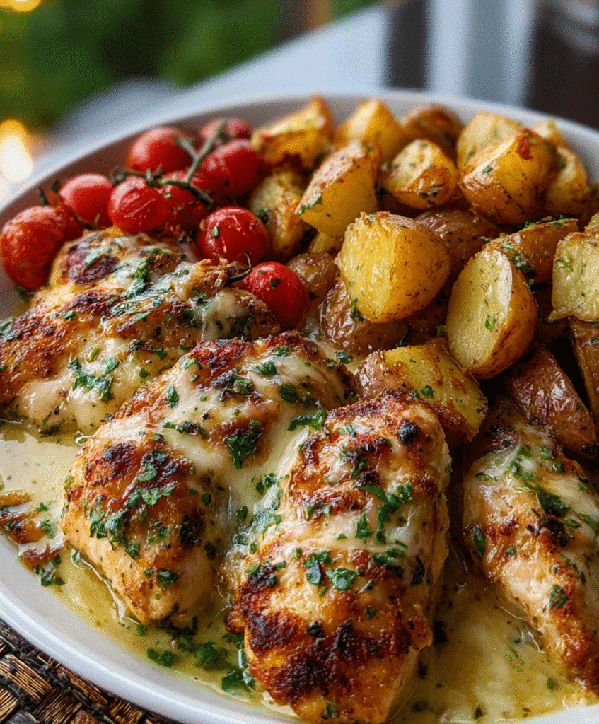 Garlic Parmesan Chicken and Potatoes