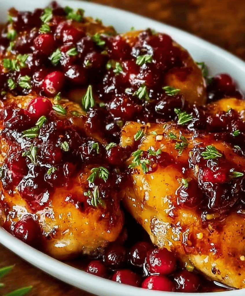 Cranberry Orange Glazed Chicken