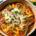 Mouthwatering One Pot Lasagna Soup